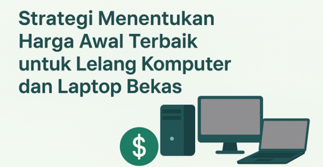 Strategi Menentukan Harga Awal Terbaik untuk Lelang Komputer dan Laptop Bekas
